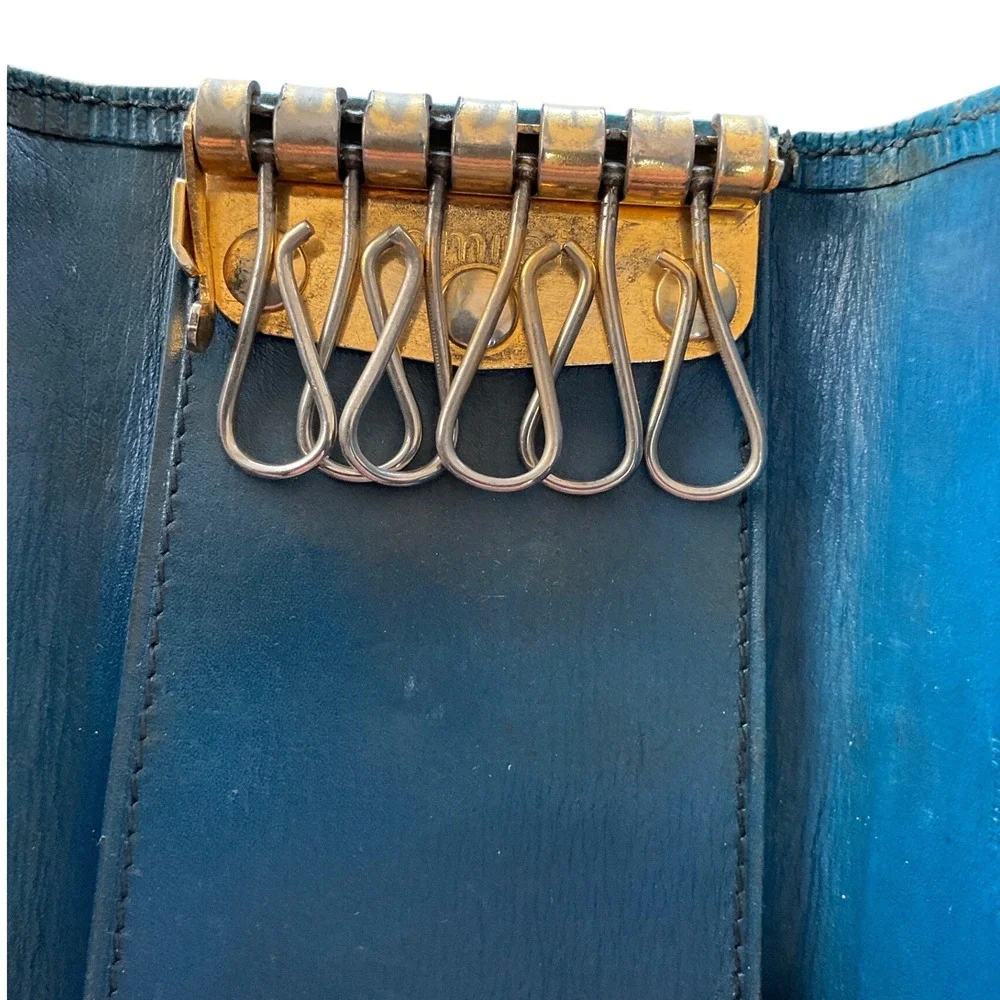 Rare Louis Vuitton Epi Leather 6 Key Holder Toledo Blue Vintage 1990s Spain